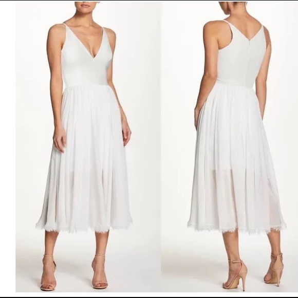 NWT Dress the Population ALICIA Fit and Flare Midi Dress - Picture 2 of 10